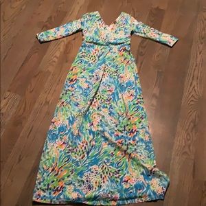 Lilly Pulitzer Gloria Maxi dress in Sea Soirée print